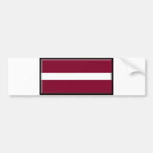 Lettland-Flagge Autoaufkleber
