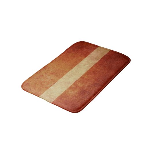 Lettland-Flagge Badematte (Schrägansicht)