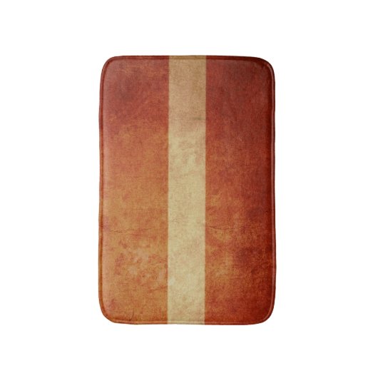 Lettland-Flagge Badematte (Vorderseite Vertikal)