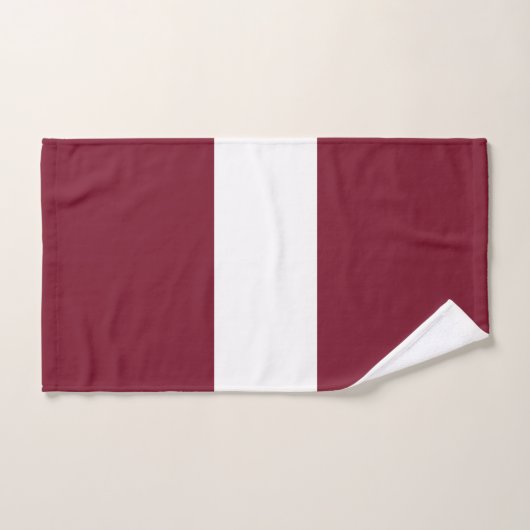 Lettland-Flagge Badhandtuch Set (Handtuch)