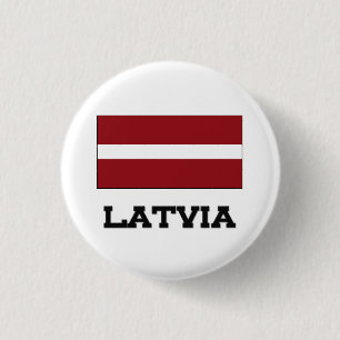 Lettland-Flagge Button