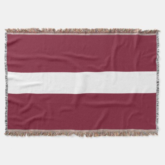 Lettland-Flagge Decke (Vorderseite)