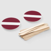 Lettland-Flagge Fächer (Non-assembled)