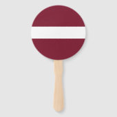 Lettland-Flagge Fächer (Vorderseite)