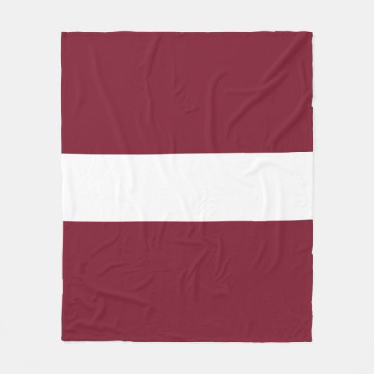 Lettland-Flagge Fleecedecke (Vorderseite)