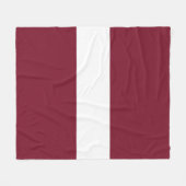 Lettland-Flagge Fleecedecke (Vorderseite (Horizontal))