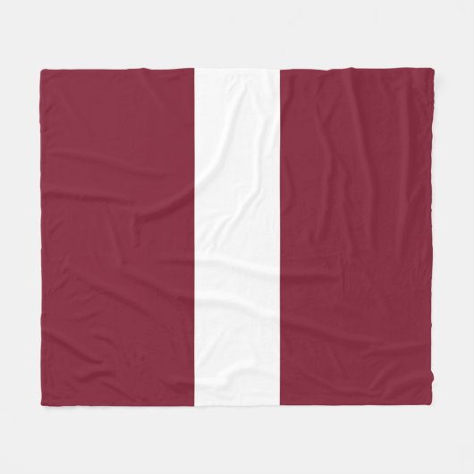 Lettland-Flagge Fleecedecke (Vorderseite (Horizontal))