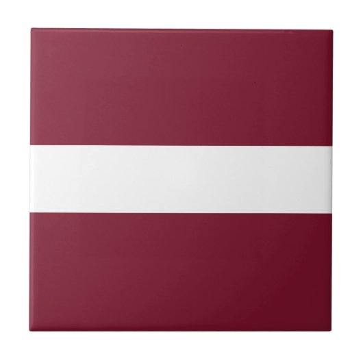 Lettland-Flagge Fliese (Vorderseite)