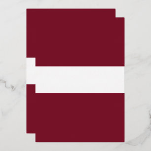 Lettland-Flagge Folieneinladung