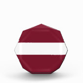 Lettland-Flagge Fotoblock (Vorderseite)