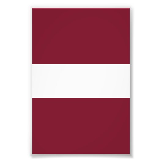 Lettland-Flagge Fotodruck (Vorne)