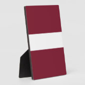 Lettland-Flagge Fotoplatte (Seite)