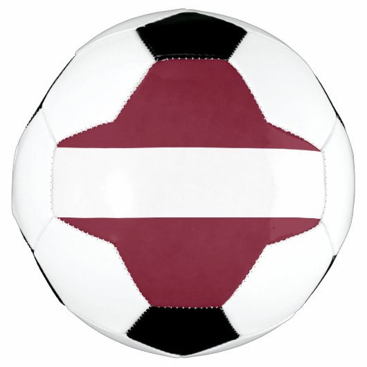 Lettland-Flagge Fußball (Vorderseite)