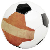 Lettland-Flagge Fußball (Dreiviertel)