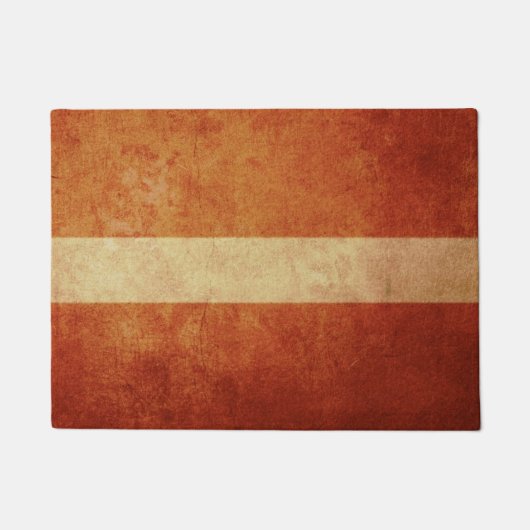 Lettland-Flagge Fußmatte (Vorderseite)