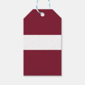 Lettland-Flagge Geschenkanhänger (Vorderseite)