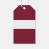 Lettland-Flagge Geschenkanhänger (Rückseite)