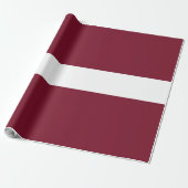 Lettland-Flagge Geschenkpapier (Ungerollt)