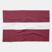 Lettland-Flagge Geschirrtuch (Horizontal)