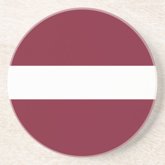 Lettland-Flagge Getränkeuntersetzer (Vorne)