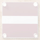 Lettland-Flagge Glasuntersetzer (Rückseite)