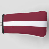 Lettland-Flagge Golf Headcover (Vorderseite)