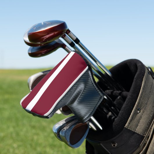 Lettland-Flagge Golf Headcover (In Situ)
