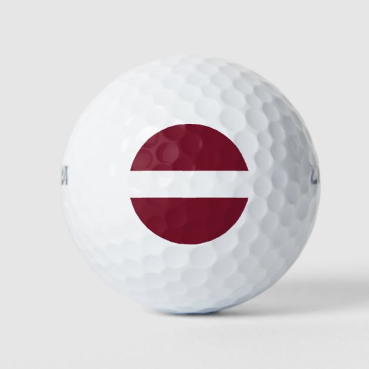 Lettland-Flagge Golfball (Vorderseite)