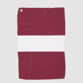 Lettland-Flagge Golfhandtuch (Vorderseite)