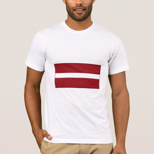 Lettland-FLAGGE International T-Shirt (Vorderseite)