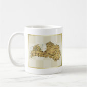 Lettland Flagge + Karte Tasse (Links)