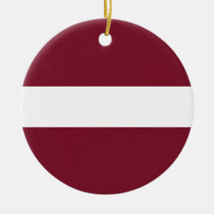 Lettland-Flagge Keramik Ornament