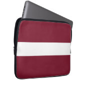 Lettland-Flagge Laptopschutzhülle (Vorne Rechts)