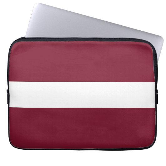 Lettland-Flagge Laptopschutzhülle (Vorderseite)