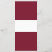 Lettland-Flagge Menükarte (Vorderseite)