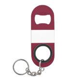 Lettland-Flagge Mini Flaschenöffner (Vorderseite)