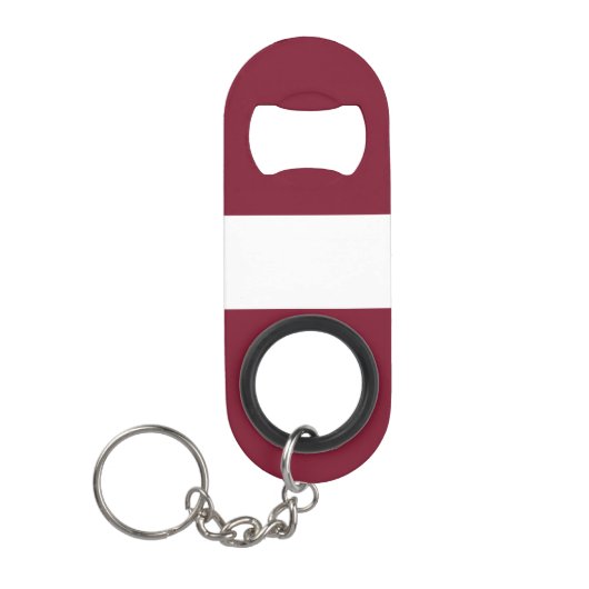 Lettland-Flagge Mini Flaschenöffner (Vorderseite)