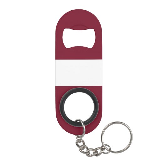 Lettland-Flagge Mini Flaschenöffner (Rückseite)