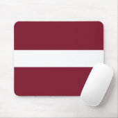 Lettland-Flagge Mousepad (Mit Mouse)