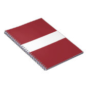 Lettland-Flagge Notizblock (Rechte Seite)