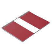 Lettland-Flagge Notizblock (Linke Seite)