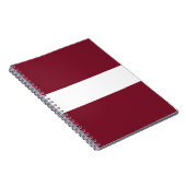 Lettland-Flagge Notizblock (Rechte Seite)