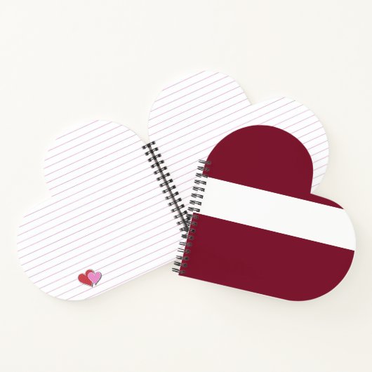 Lettland-Flagge Notizblock (Innenseite)