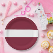 Lettland-Flagge Pappteller (Party)