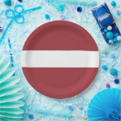 Lettland-Flagge Pappteller (Party)