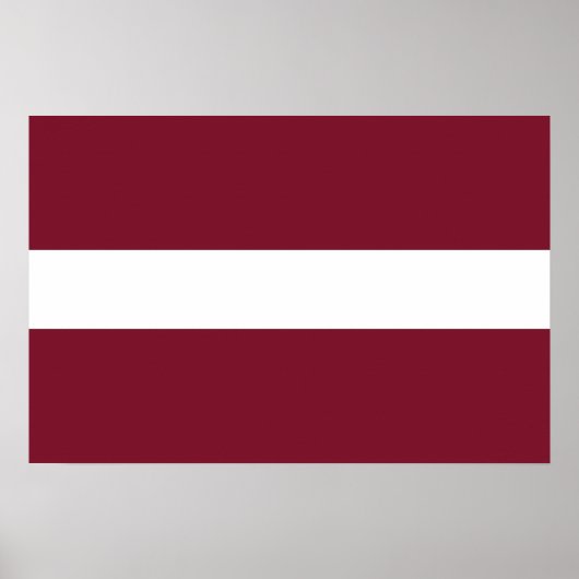 Lettland-Flagge Poster (Vorne)