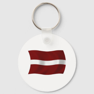 Lettland-Flagge Schlüsselanhänger
