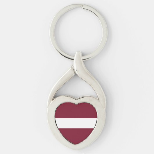 Lettland-Flagge Schlüsselanhänger (Vorderseite)