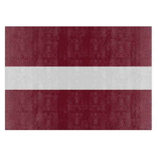 Lettland-Flagge Schneidebrett (Vorderseite)