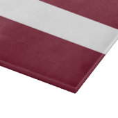 Lettland-Flagge Schneidebrett (Ecke)